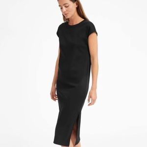 Everlane Luxe Cotton Side Slit Tee Dress